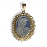 Anhänger Mandile 1922 Dame Cammei  in Silber 2MCICM218